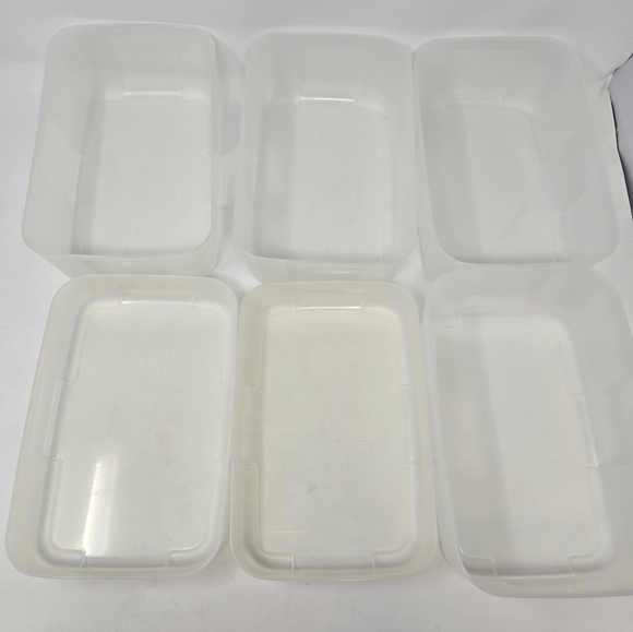 NOS VINTAGE TUPPERWARE FREEZER MATES SET OF 14 PIECES PURPLE LIDS 1990S STORAGE - Picture 7 of 15